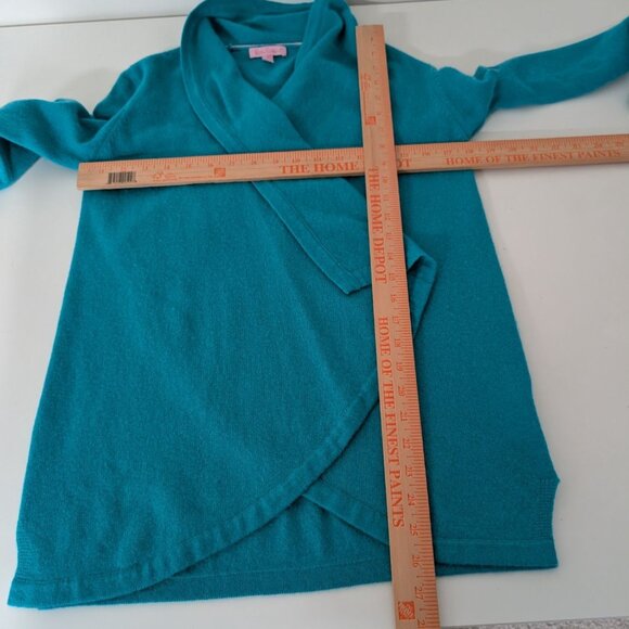Lilly Pulitzer Cashmere Cardigan Womens Size Small Blue Green Long Sleeve 58209 - Picture 12 of 14